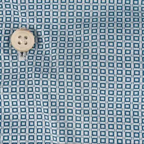 Express Button Up Shirt Mens XL 17-17.5 Modern Fit Blue - Picture 5 of 10